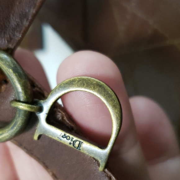 Christian‎ Dior Brown Leather Cannage Block Heel Sandals Size 40 - Picture 7 of 16